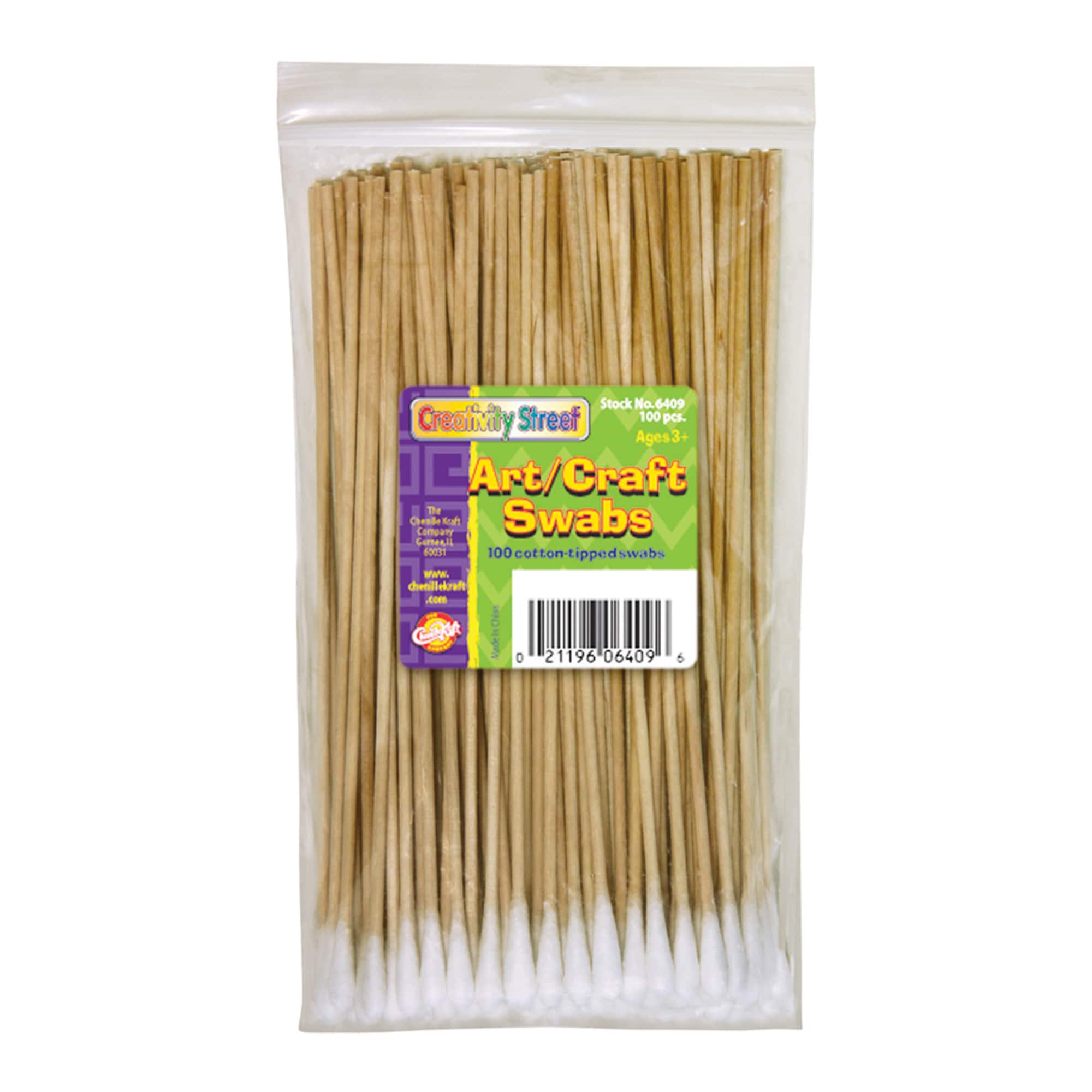 Creativity Street® Art & Craft Swabs, 20 Packs of 100